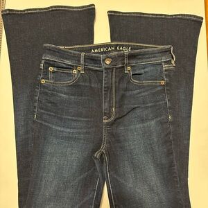 American Eagle Outfitters Dark Blue Flare Jeans